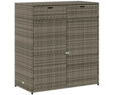 Sodo spintelė daiktams, pilka, 105x55x113cm, poliratanas