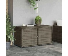 Sodo spintelė daiktams, pilka, 110x55x60,5cm, poliratanas