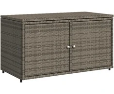 Sodo spintelė daiktams, pilka, 110x55x60,5cm, poliratanas