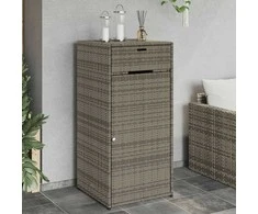 Sodo spintelė daiktams, pilka, 55x55x111cm, poliratanas