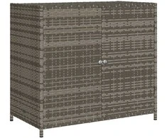 Sodo spintelė daiktams, pilka, 83x45x76cm, poliratanas