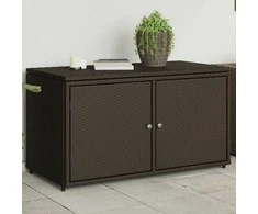 Sodo spintelė daiktams, ruda, 110x55x60,5cm, poliratanas