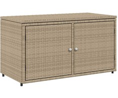 Sodo spintelė daiktams, smėlio, 110x55x60,5cm, poliratanas