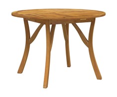 Sodo stalas, 110cm skersmens, akacijos medienos masyvas