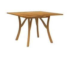 Sodo stalas, 110x110x75cm, akacijos medienos masyvas