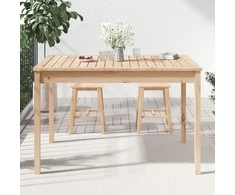 Sodo stalas, 121x82,5x76cm, pušies medienos masyvas