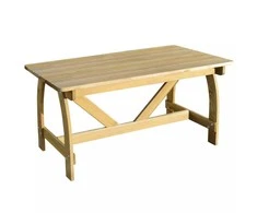 Sodo stalas, 150x74x75cm, impregnuota pušies mediena
