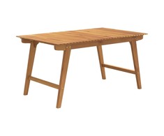 Sodo stalas, 150x90x75cm, akacijos medienos masyvas