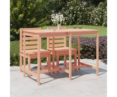 Sodo stalas, 159,5x82,5x110cm, duoglas eglės medienos masyvas