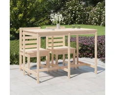 Sodo stalas, 159,5x82,5x110cm, pušies medienos masyvas