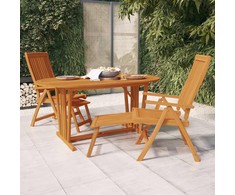 Sodo stalas, 160x85x75cm, eukalipto medienos masyvas