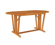 Sodo stalas, 160x85x75cm, eukalipto medienos masyvas