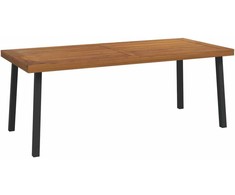 Sodo stalas, 200x100x75cm, akacijos medienos masyvas