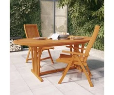Sodo stalas, 200x100x75cm, eukalipto medienos masyvas