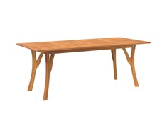 Sodo stalas, 200x90x75cm, akacijos medienos masyvas