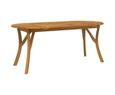 Sodo stalas, 200x90x75cm, akacijos medienos masyvas