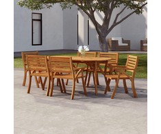 Sodo stalas, 200x90x75cm, akacijos medienos masyvas