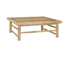 Sodo stalas, 65x65x30cm, bambukas