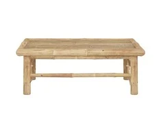 Sodo stalas, 65x65x30cm, bambukas