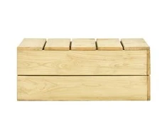 Sodo stalas, 75x75x31cm, impregnuota pušies mediena