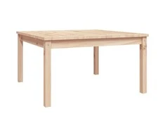 Sodo stalas, 82,5x82,5x45cm, pušies medienos masyvas
