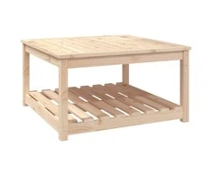 Sodo stalas, 82,5x82,5x45cm, pušies medienos masyvas