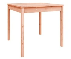 Sodo stalas, 82,5x82,5x76cm, duoglas eglės medienos masyvas