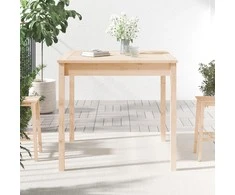 Sodo stalas, 82,5x82,5x76cm, pušies medienos masyvas