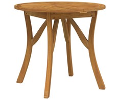Sodo stalas, 85cm skersmens, akacijos medienos masyvas