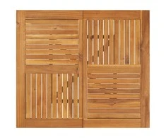 Sodo stalas, 85x85x75cm, akacijos medienos masyvas