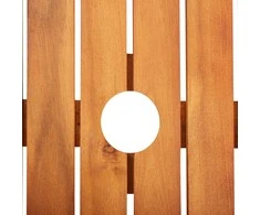 Sodo stalas, 88x88x74cm, akacijos medienos masyvas