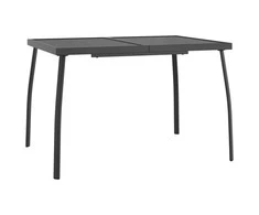 Sodo stalas, antracito, 110x80x72cm, plienas, tinklelis