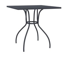 Sodo stalas, antracito, 80x80x72,5cm, plienas, tinklelis