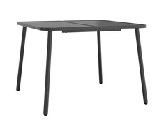 Sodo stalas, antracito spalvos, 100x100x71cm, plienas