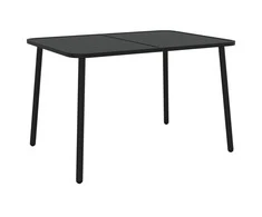 Sodo stalas, antracito spalvos, 110x80x71cm, plienas