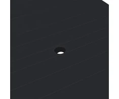 Sodo stalas, antracito spalvos, 216x90x72cm, plastikas