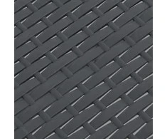 Sodo stalas, antracito spalvos, 58x58x41cm, PP ratanas