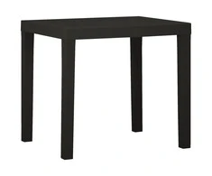Sodo stalas, antracito spalvos, 79x65x72cm, plastikas