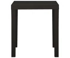 Sodo stalas, antracito spalvos, 79x65x72cm, plastikas