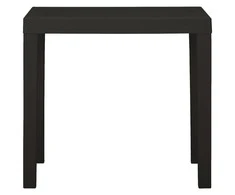Sodo stalas, antracito spalvos, 79x65x72cm, plastikas