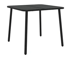 Sodo stalas, antracito spalvos, 80x80x71cm, plienas