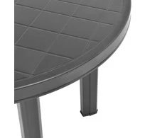 Sodo stalas, antracito spalvos, 89cm, plastikas