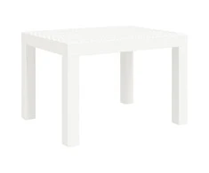 Sodo stalas, baltos spalvos, 59x47x40cm, PP
