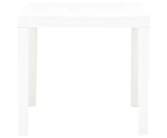Sodo stalas, baltos spalvos, 78x78x72cm, plastikas