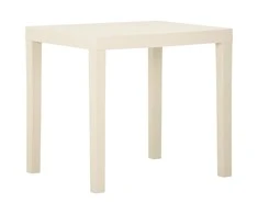 Sodo stalas, baltos spalvos, 79x65x72cm, plastikas