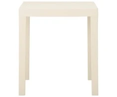Sodo stalas, baltos spalvos, 79x65x72cm, plastikas