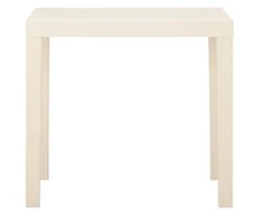 Sodo stalas, baltos spalvos, 79x65x72cm, plastikas