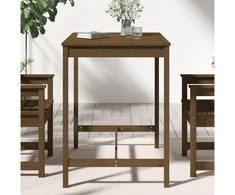 Sodo stalas, medaus rudas, 121x82,5x110cm, pušies masyvas