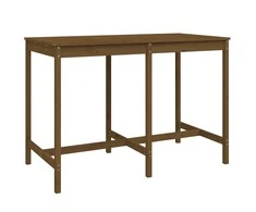 Sodo stalas, medaus rudas, 159,5x82,5x110cm, pušies masyvas