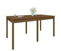 Sodo stalas, medaus rudas, 159,5x82,5x76cm, pušies masyvas